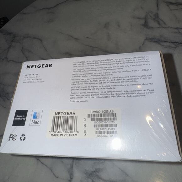 NEW SEALED NETGEAR CM500-1AZNAS 16x4 DOCSIS 3.0 Cable Modem Speeds of 686mbps - Picture 5 of 5